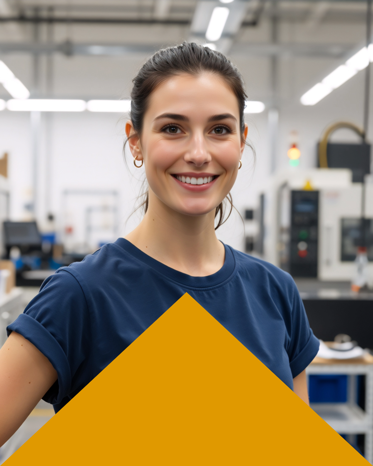 Woman with CNC Machines<br />
