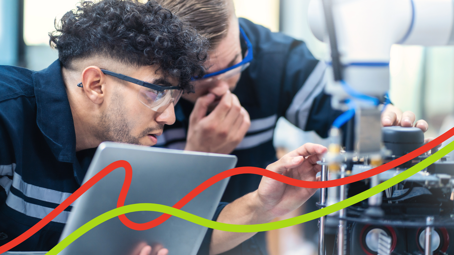 two fabricators together working