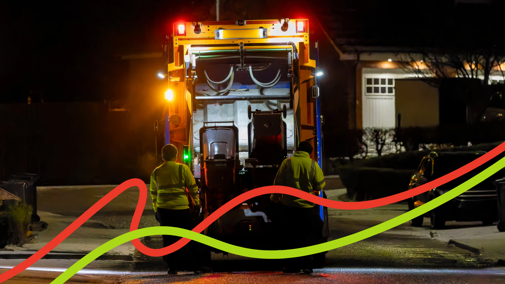 lorries on a busy road