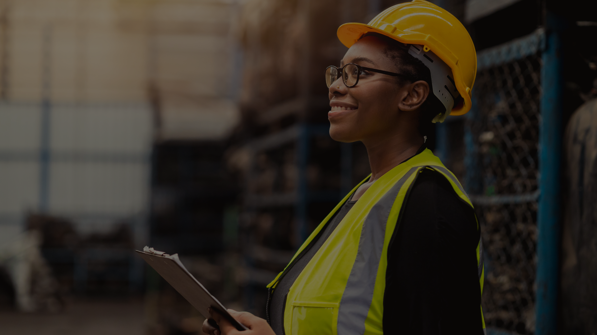 Worker in a UK warehouse, the kind of industrial site DROPP supplies staff to