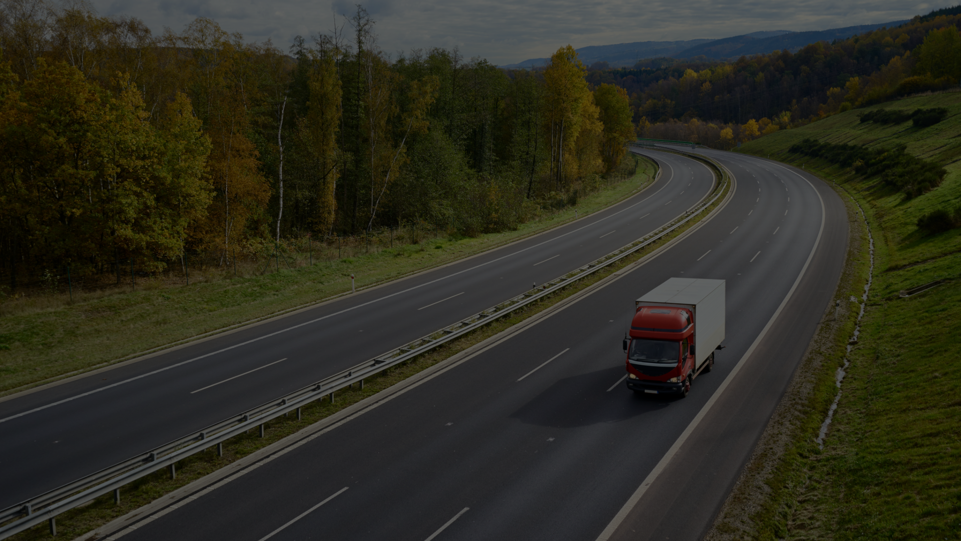 Class 2 rigid lorry on the road, typical HGV Class 2 delivery work