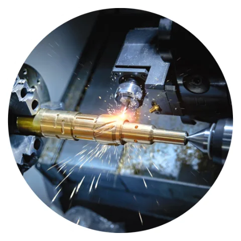 CNC machine at work